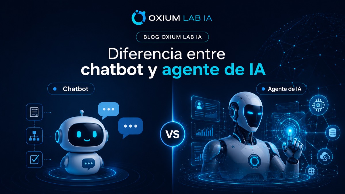 Diferencia entre chatbot y agente de IA