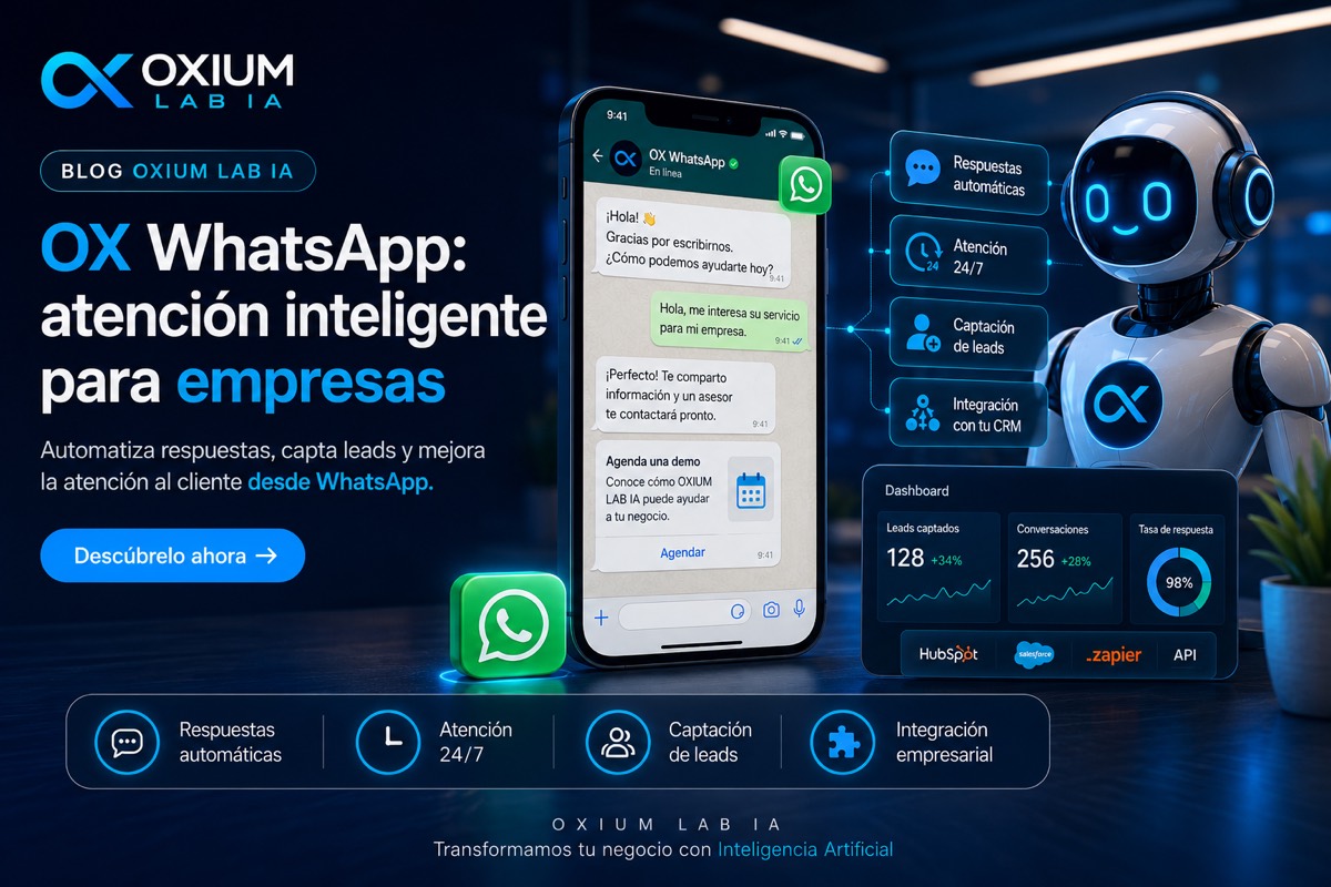 OX WhatsApp: atención inteligente para empresas